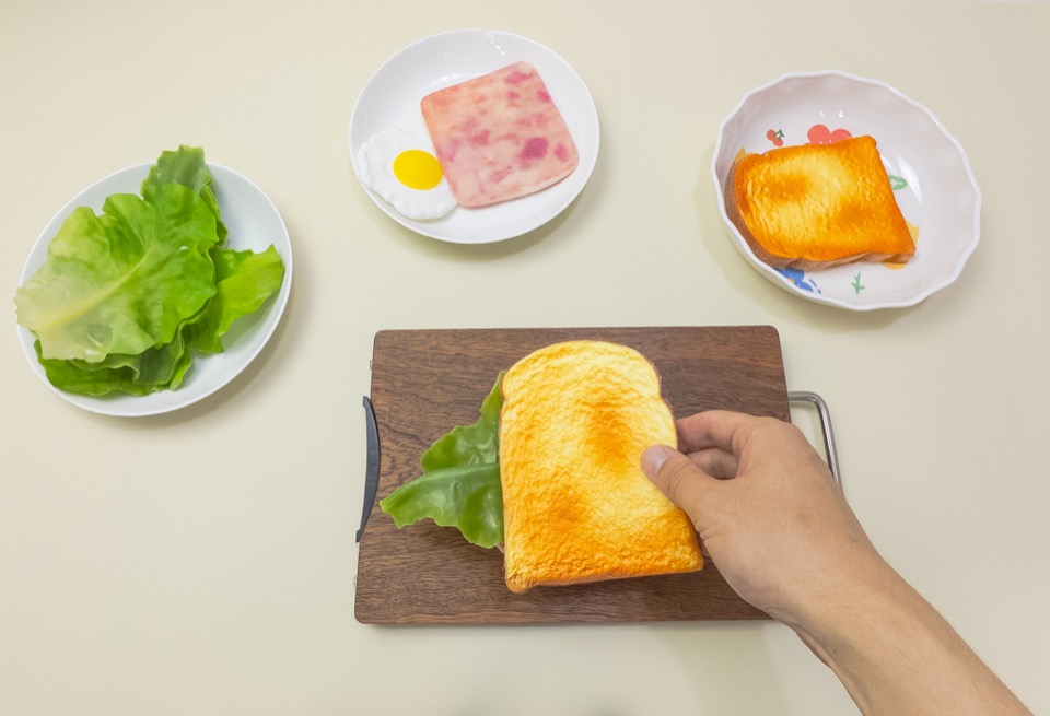 Assemble a sandwich, human demonstration frame 3